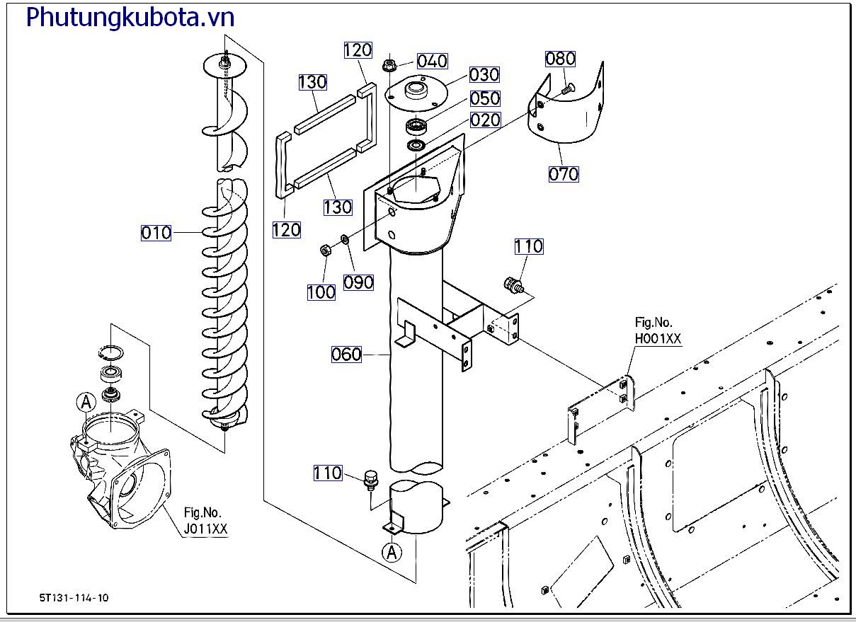 Trục máy khoan dọc thứ 1